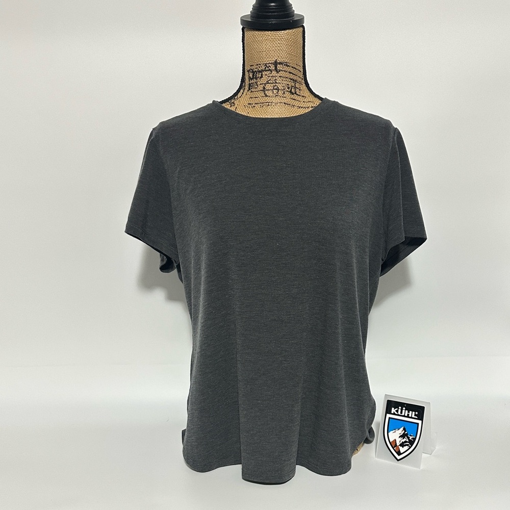 KUHL Bravada short sleeve Tee Shirt ~ in Size Large ~ Color: Grey